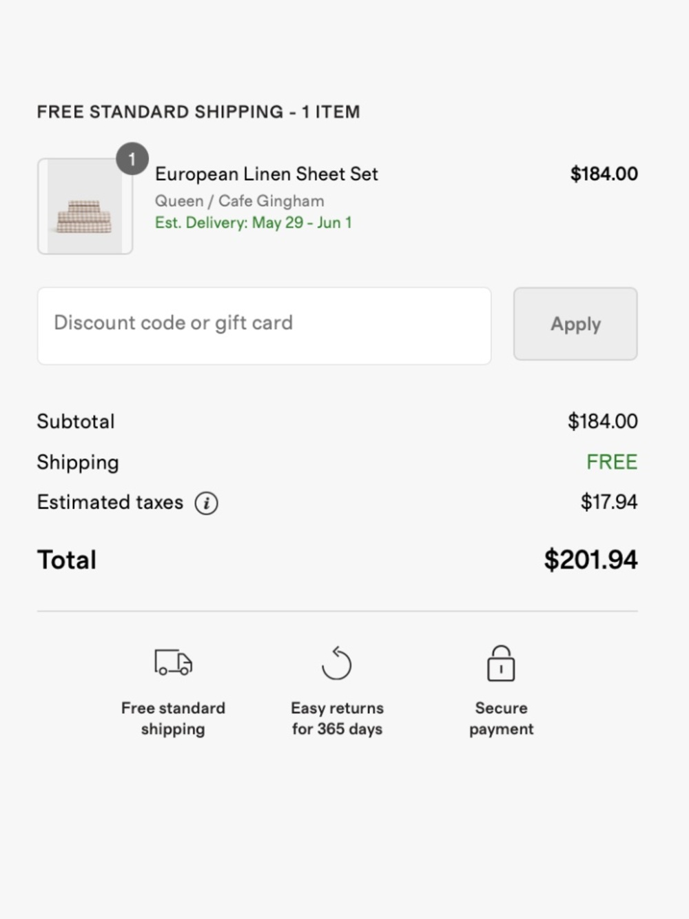 QUINCE European Linen Sheet Set, Queen - Picture 6 of 6